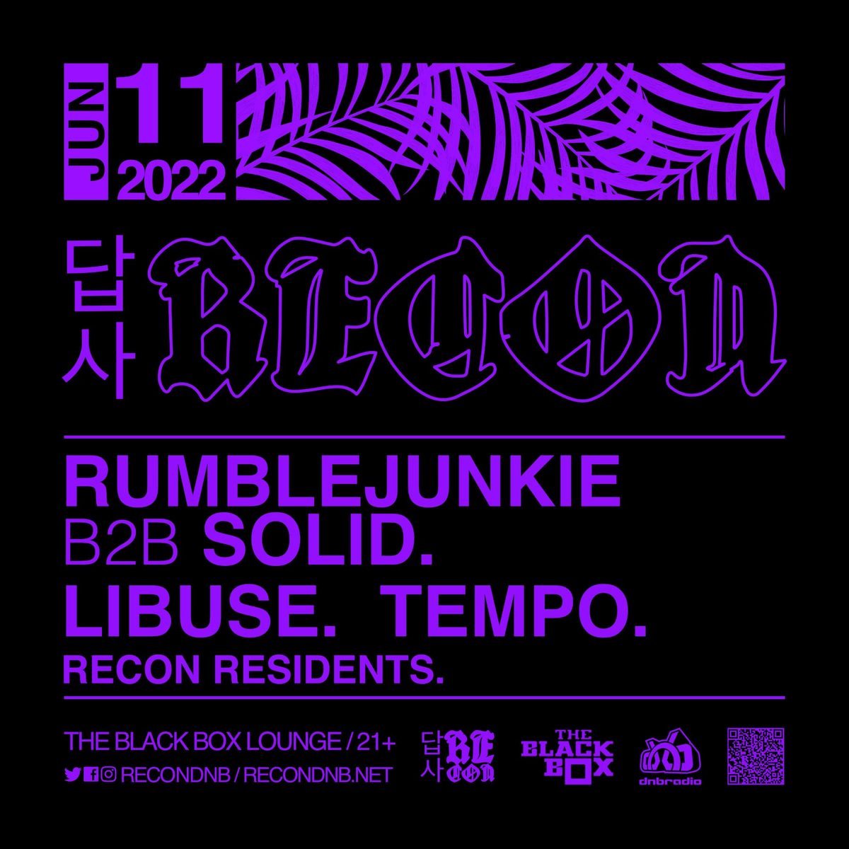 Flyer: RumbleJunkie B2B Solid, Libuse, Tempo
