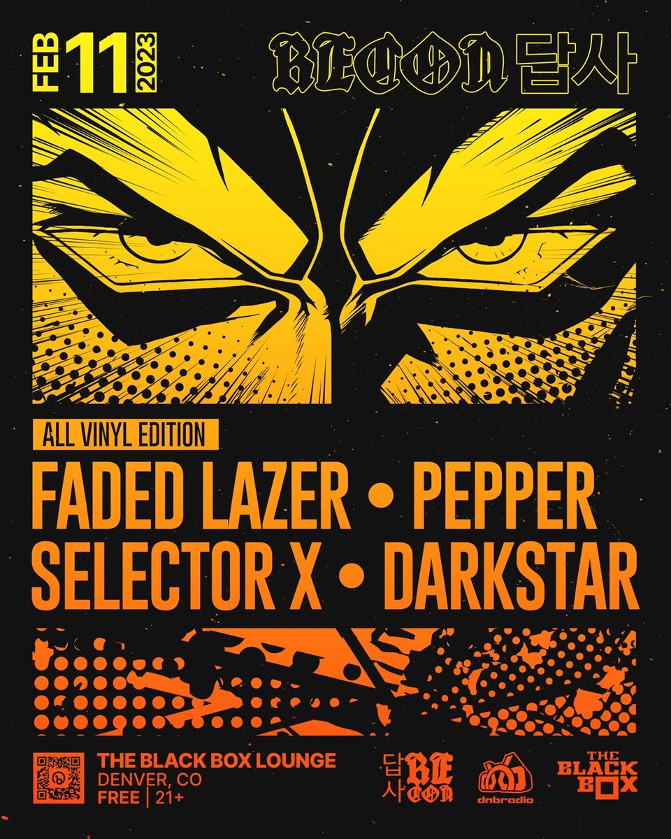 Flyer: All Vinyl Edition - Faded Lazer, Pepper, Selector X, Darkstar. Free 21+