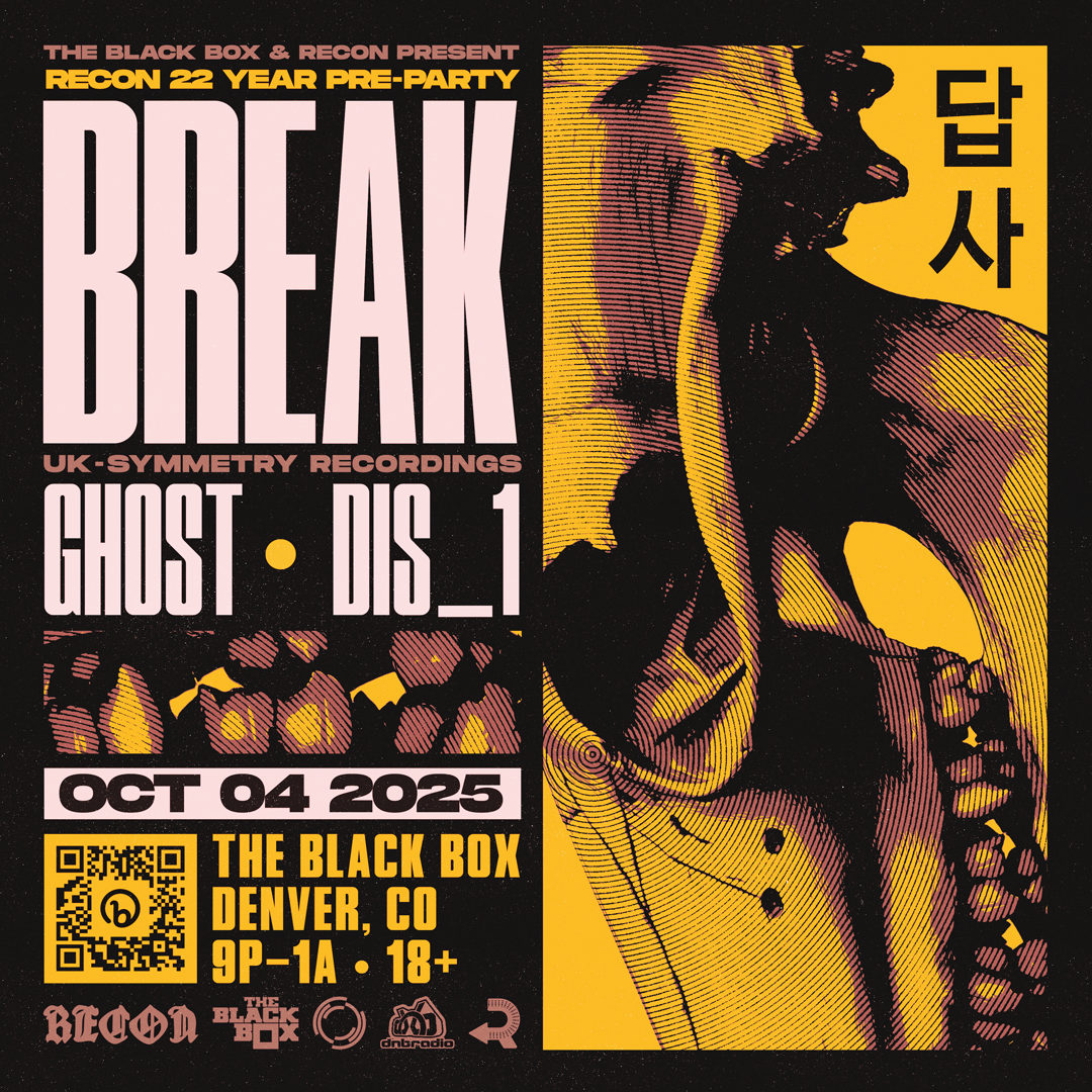 Flyer: Recon 22 Year Anniversary Pre-Party w/ BREAK, Ghost, DiS1!